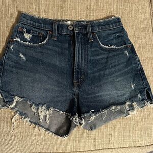 Abercrombie & Fitch Dark Wash Womens Jean Shorts